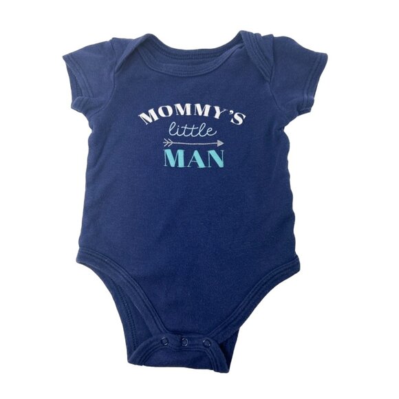 Baby Boy's - Body Suits -White, Navy Blue, Turquoise, & Blue & Cream -Size 3-6 M - Picture 4 of 11